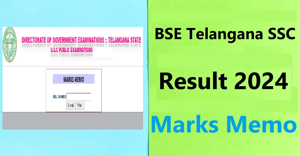 BSE Telangana SSC Result 2024