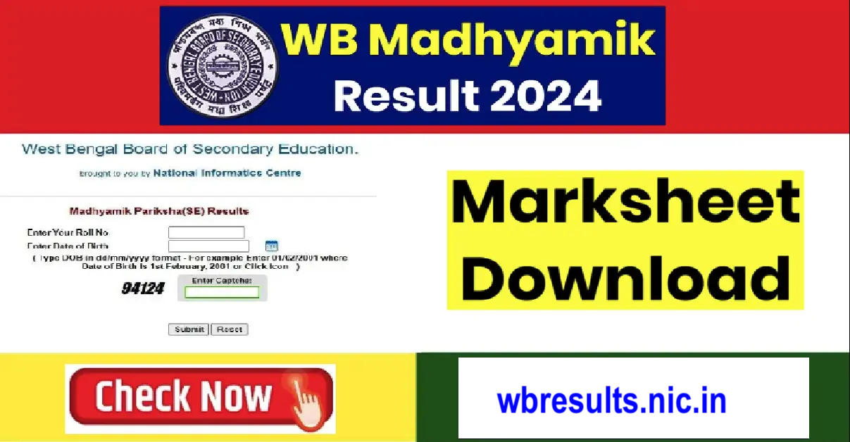 wbresults.nic.in Madhyamik Result 2024 Name Wise [ OUT ] West Bengal Board